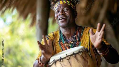 Lingala traditional warrior stories, told through music and oral traditions, preserving history and inspiring new generations photo