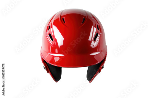 Youth Baseball Helmet with Adjustable Chin Strap Isolated on Transparent Background photo