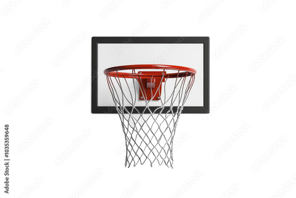 Adjustable Basketball Hoop with Height Adjustment Mechanism Isolated on Transparent Background Adjustable Basketball Hoop with Height Adjustment Mechanism Isolated on Transparent Background