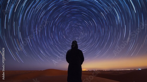 Tubu desert navigation by stars, using ancient techniques to travel vast distances across the Sahara with precision photo