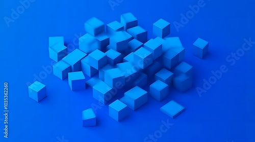 Abstract 3d render, modern background design with geometric shapes