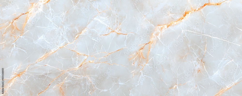 Fototapeta premium Elegant light blue marble texture featuring subtle golden veins, perfect for background or design projects.