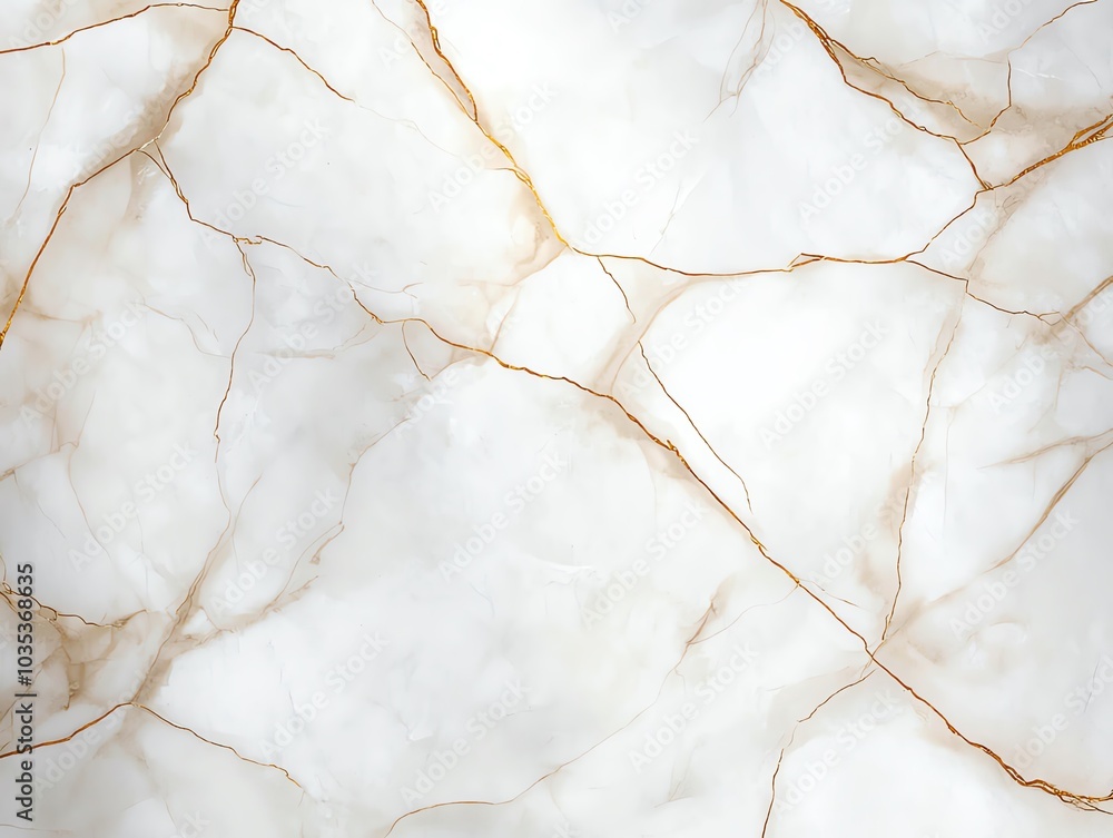 Fototapeta premium Elegant white marble texture with golden veins, perfect for luxury design projects, backgrounds, and decor inspiration.