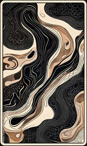 Geometric and Organic Doodle Tile and Carpet Designs with White Borders | Hand-drawn, Abstract, Floral, and Symmetrical Patterns in Soft Pastel and Earth Tones