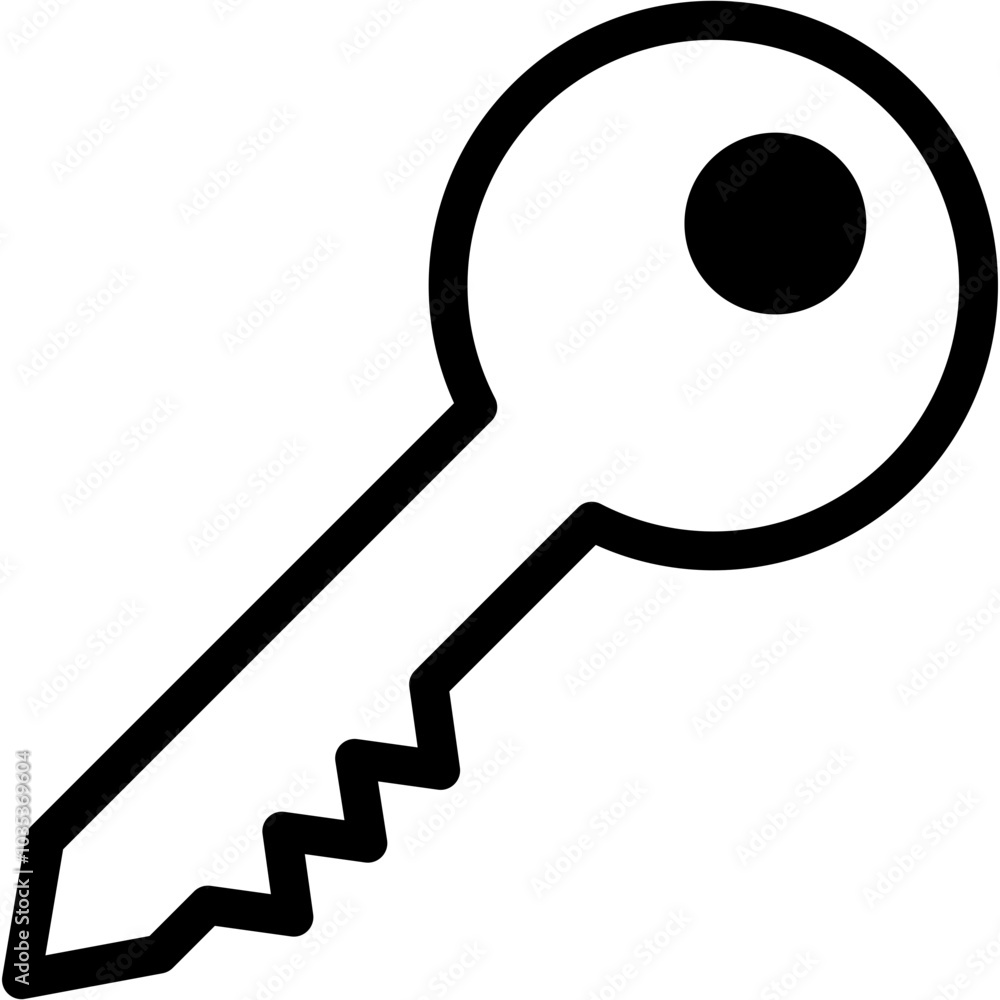 Vector Icon Key, Access, Door Key, Security, Pass, Tools And Utensils Vector Icon Key, Access, Door Key, Security, Pass, Tools And Utensils