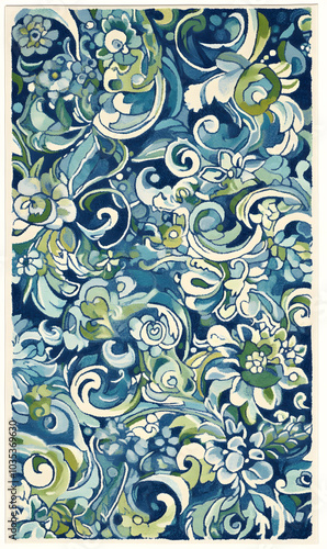 Geometric and Organic Doodle Tile and Carpet Designs with White Borders | Hand-drawn, Abstract, Floral, and Symmetrical Patterns in Soft Pastel and Earth Tones