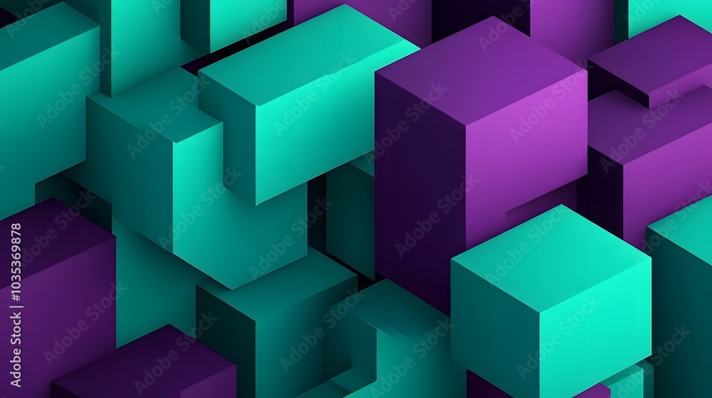 Abstract 3d rendering of a modern geometric background. Minimalistic design for poster, cover, branding, banner, placard