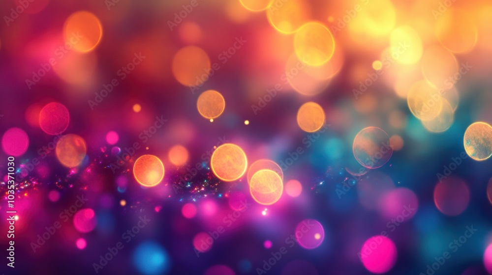 Soft focus bokeh lights in various colors, creating a dreamy and abstract background Soft focus bokeh lights in various colors, creating a dreamy and abstract background