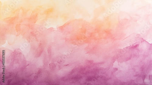 Soft pastel watercolor wash with light gradients, creating a soothing abstract background