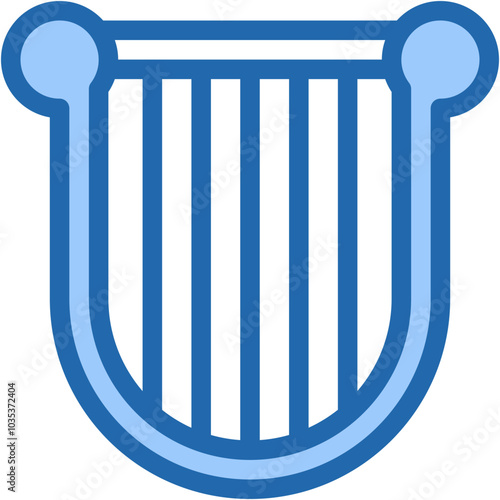 Vector Icon Harp, Classical, String Instrument, Musical Instrument, Music, Orchestral