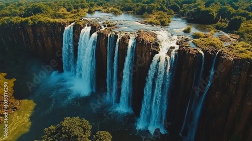 The Salto Cristal one of the most beautiful waterfalls in Paraguay near the town of La Colmena. photo