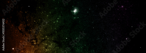 Obraz na płótnie galaxy in a free space. 3D rendering w salonie