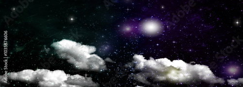 Obraz na płótnie galaxy in a free space. 3D rendering w salonie