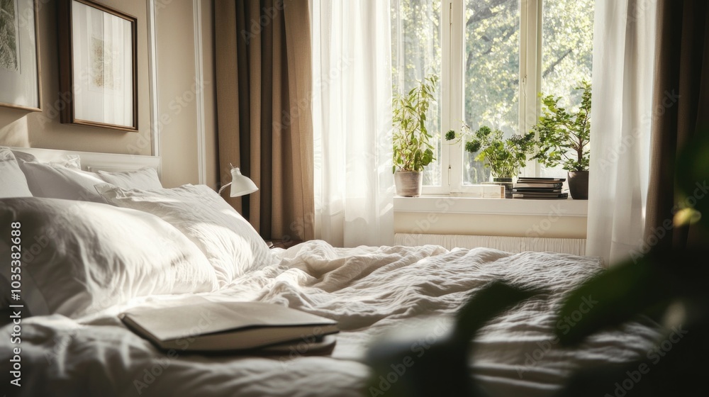 Fototapeta premium Serene Bedroom