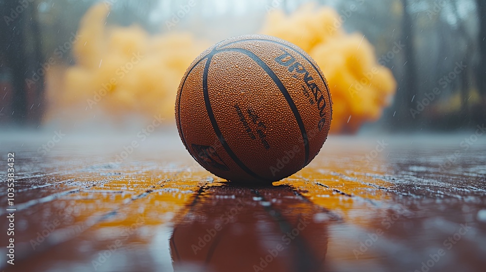 Close-Up of a Basketball on a Textured Surface Close-Up of a Basketball on a Textured Surface