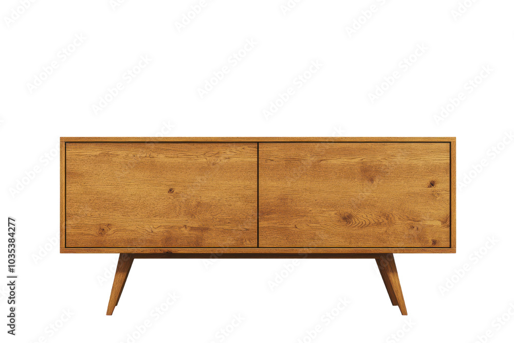 Modern File Credenza with Lockable Cabinets for Secure Storage with Isolated on Transparent Background Modern File Credenza with Lockable Cabinets for Secure Storage with Isolated on Transparent Background
