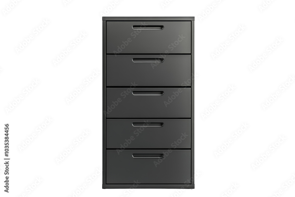 Compact Filing Cabinet with Built-In Lock for Home Office Use with Isolated on Transparent Background Compact Filing Cabinet with Built-In Lock for Home Office Use with Isolated on Transparent Background