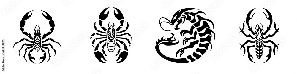 Stylized black silhouette of two intertwined leaves on a white background. Stylized black silhouette of two intertwined leaves on a white background.