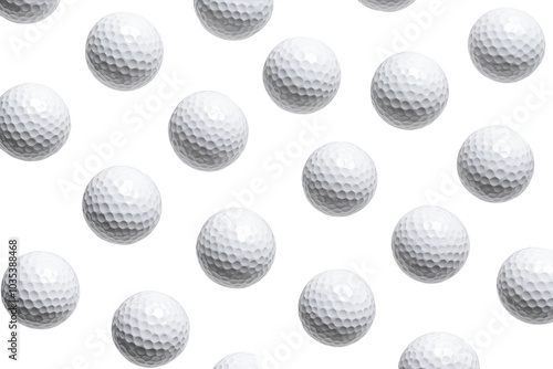 Premium Quality Golf Balls for Enhanced Performance on the Course with Isolated on Transparent Background photo