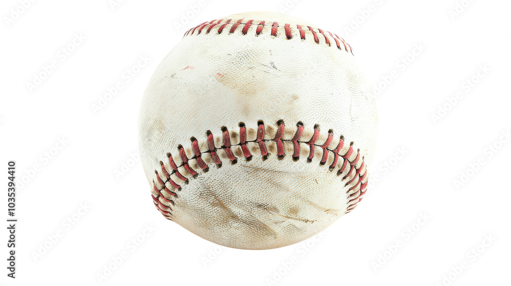 Isolated Baseball on a White Background for Creative Projects and Sports Marketing Materials Isolated Baseball on a White Background for Creative Projects and Sports Marketing Materials