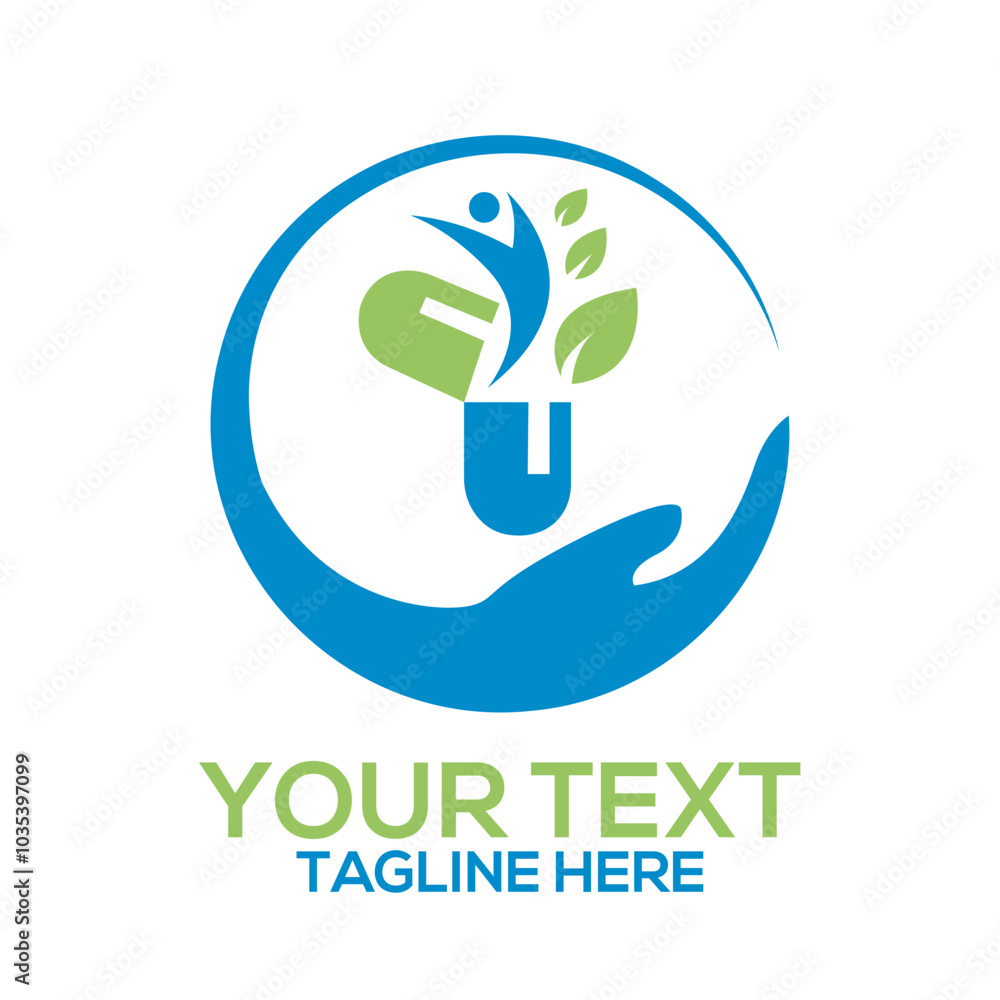 Fototapeta premium eco friendly logo