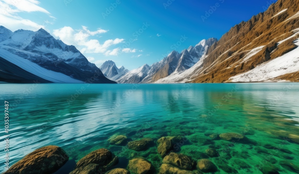 a close up of a body of water with rocks in the foreground, beautiful lake a close up of a body of water with rocks in the foreground, beautiful lake