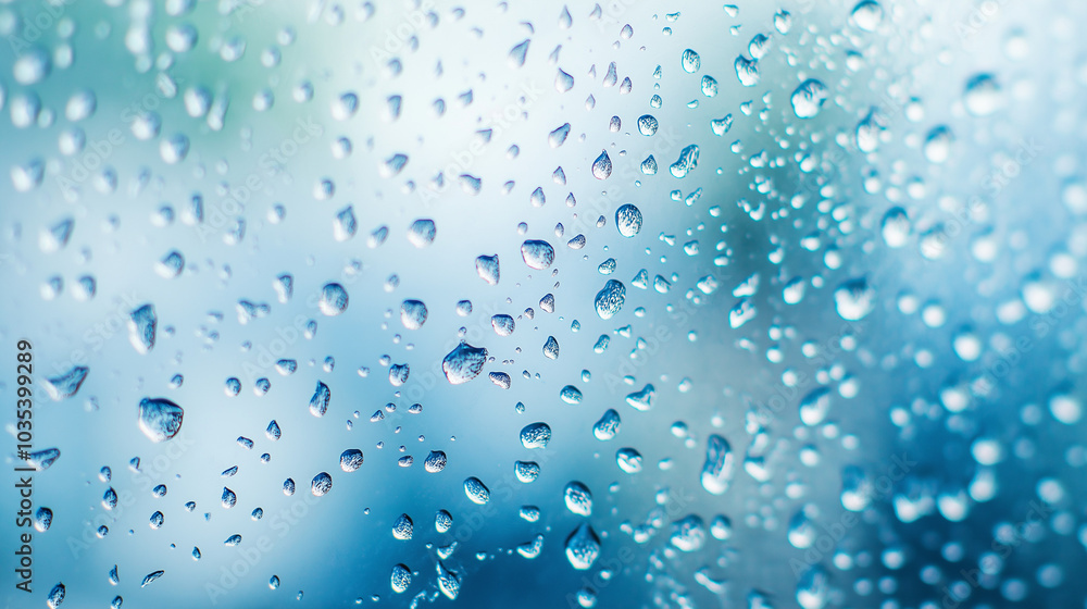 Abstract Close-up of Water Droplets and Pastel Toned Blotches Abstract Close-up of Water Droplets and Pastel Toned Blotches