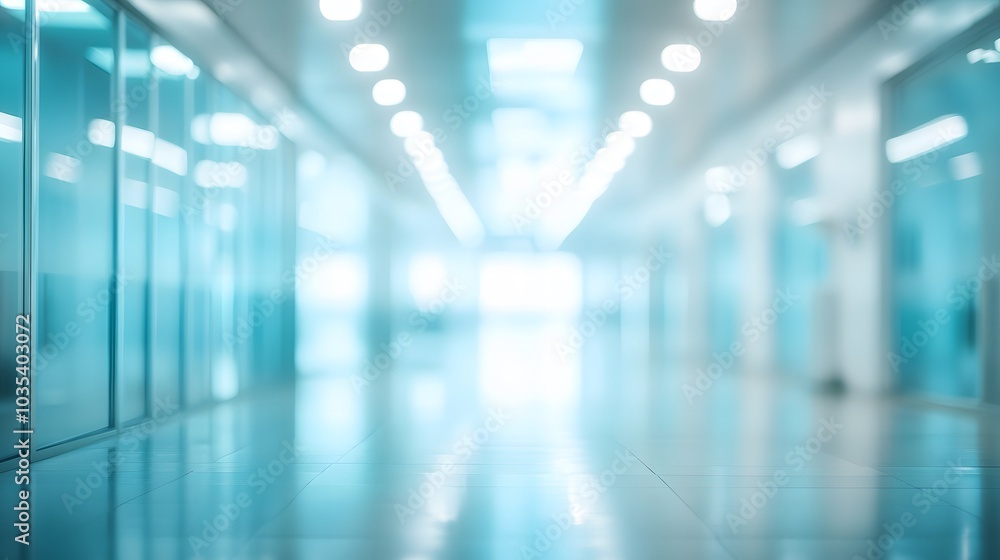 abstract defocused blurred technology space background, empty business corridor or shopping mall. Medical and hospital corridor defocused background with modern laboratory . abstract defocused blurred technology space background, empty business corridor or shopping mall. Medical and hospital corridor defocused background with modern laboratory .