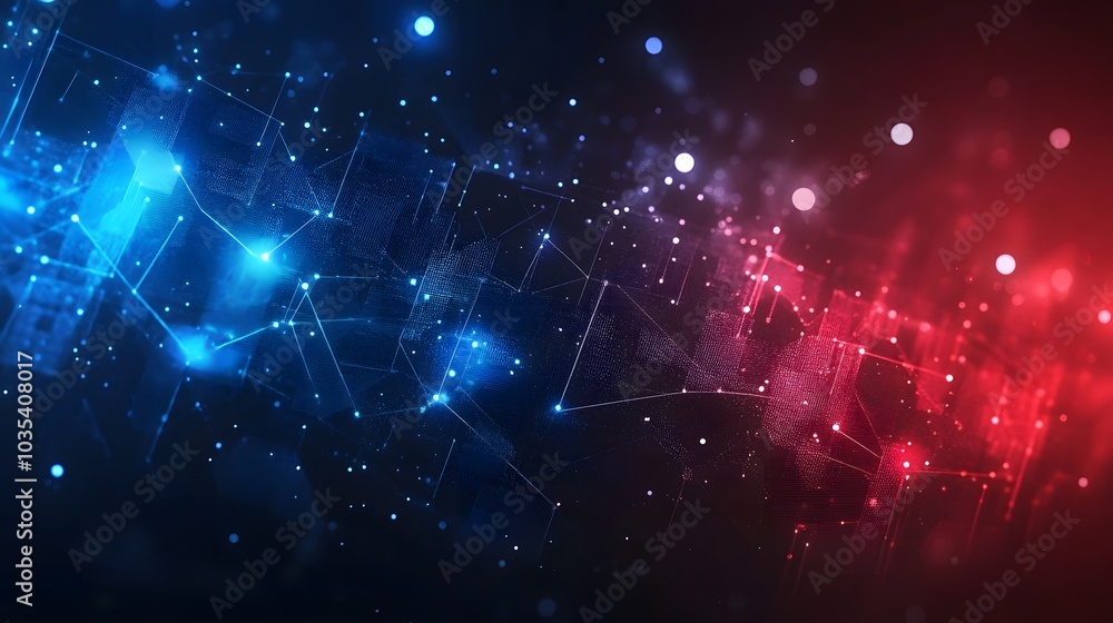 digital data stream technology effect background digital data stream technology effect background