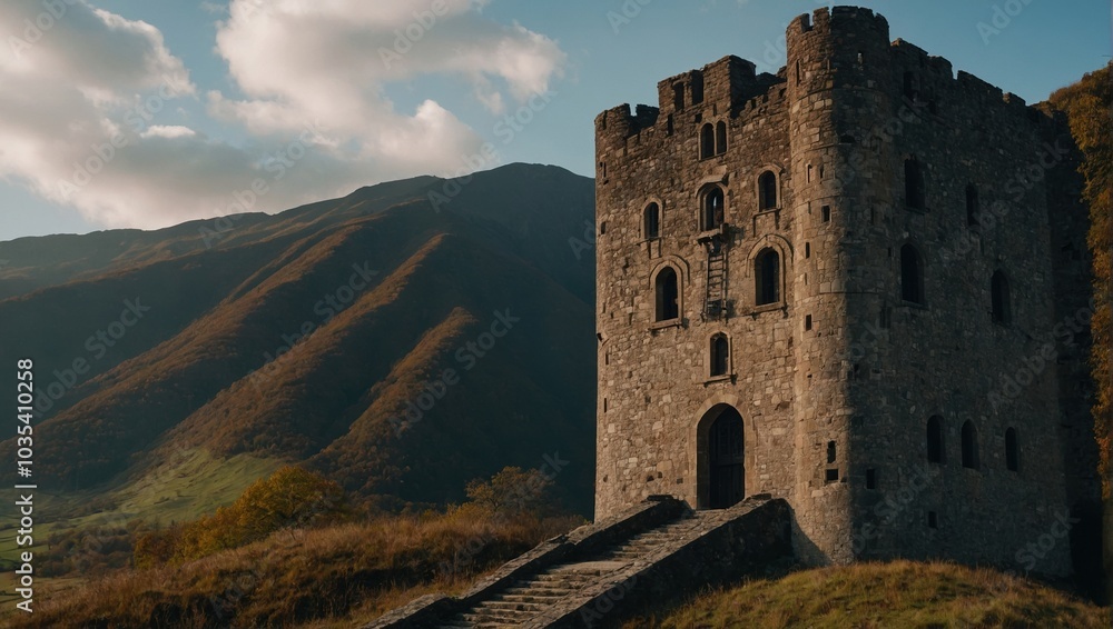 A captivating archer tower by the seaside A captivating archer tower by the seaside