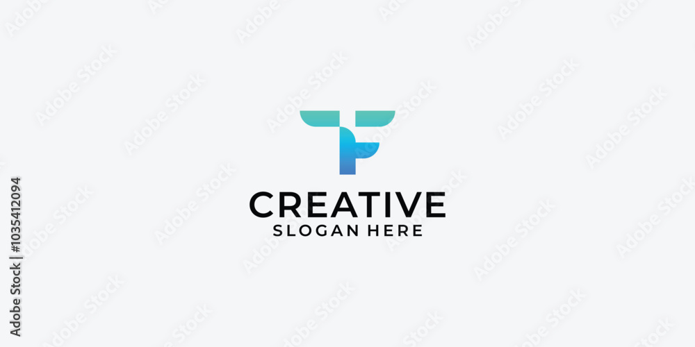 creative letter tf logo technology creative letter tf logo technology