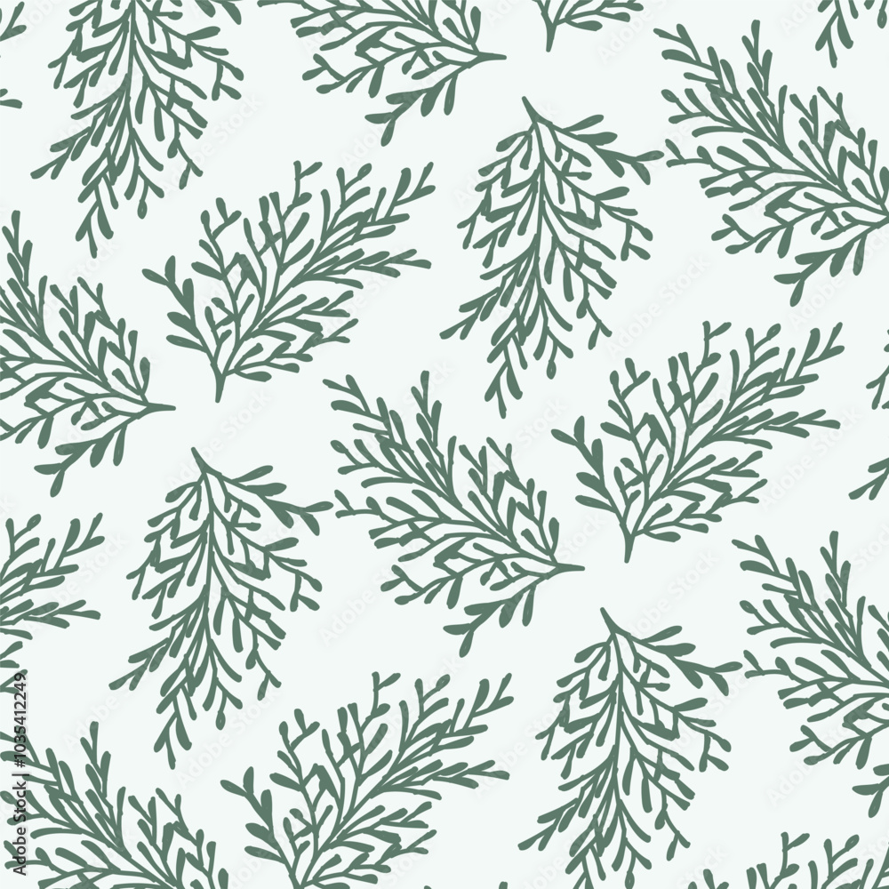 Seamless pattern with branches of fir
Seamless pattern with branches of fir