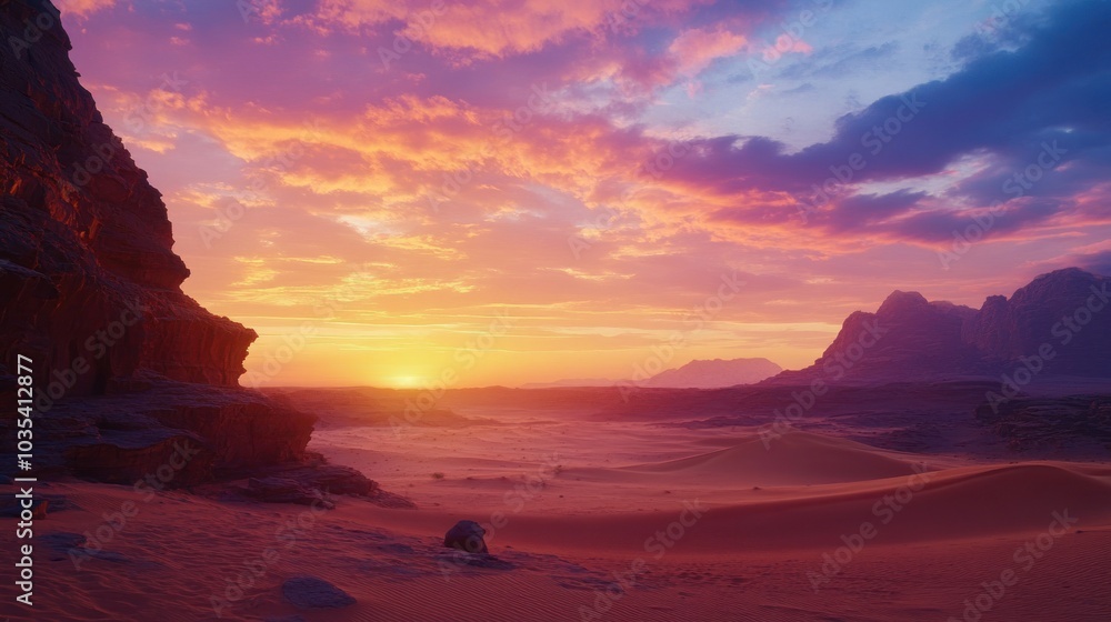 Fototapeta premium Desert Sunset