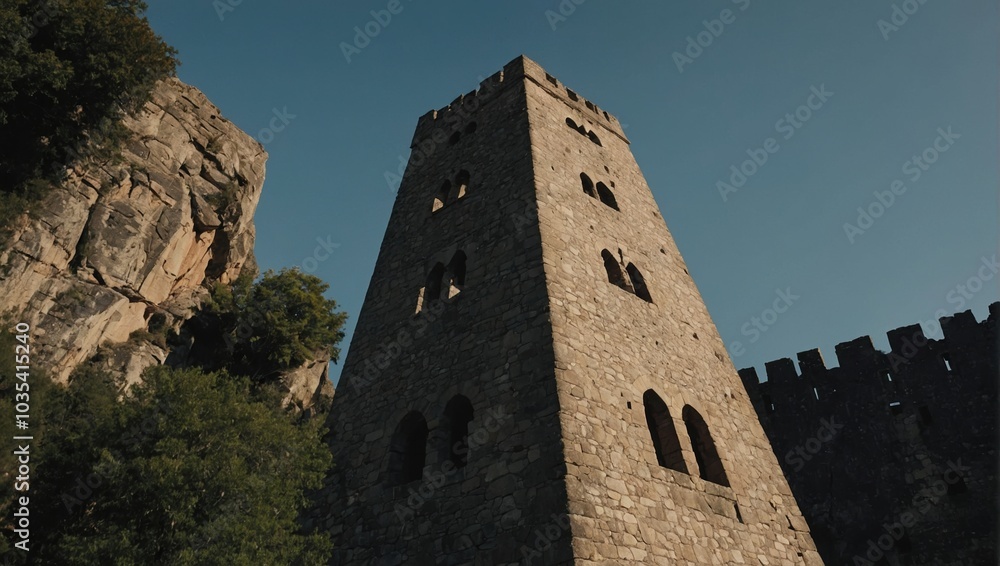 A charming archer tower nestled in a lush valley enchants all who come to visit A charming archer tower nestled in a lush valley enchants all who come to visit
