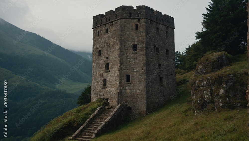 A delightful archer tower during springtime is a sight to behold A delightful archer tower during springtime is a sight to behold