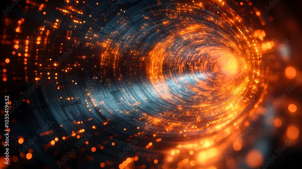 Mesmerizing Swirling Light Patterns in Dynamic Digital Landscape of Captivating Technological Vortex Mesmerizing Swirling Light Patterns in Dynamic Digital Landscape of Captivating Technological Vortex