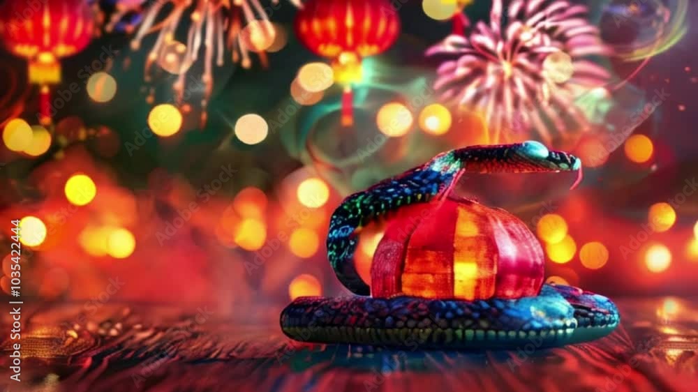 Beautiful greeting card with holiday composition for celebrate New Year Beautiful greeting card with holiday composition for celebrate New Year