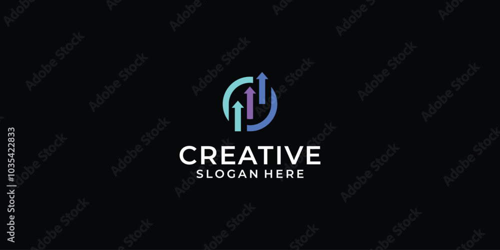 creative trading and arrow logo creative trading and arrow logo