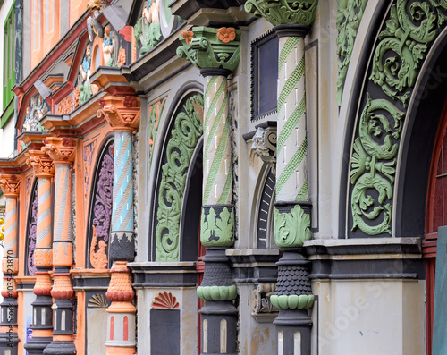 Weimar, Thüringen, Altstadtszene am Cranachhaus