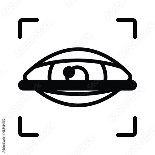 Iris recognition vector design in editale style