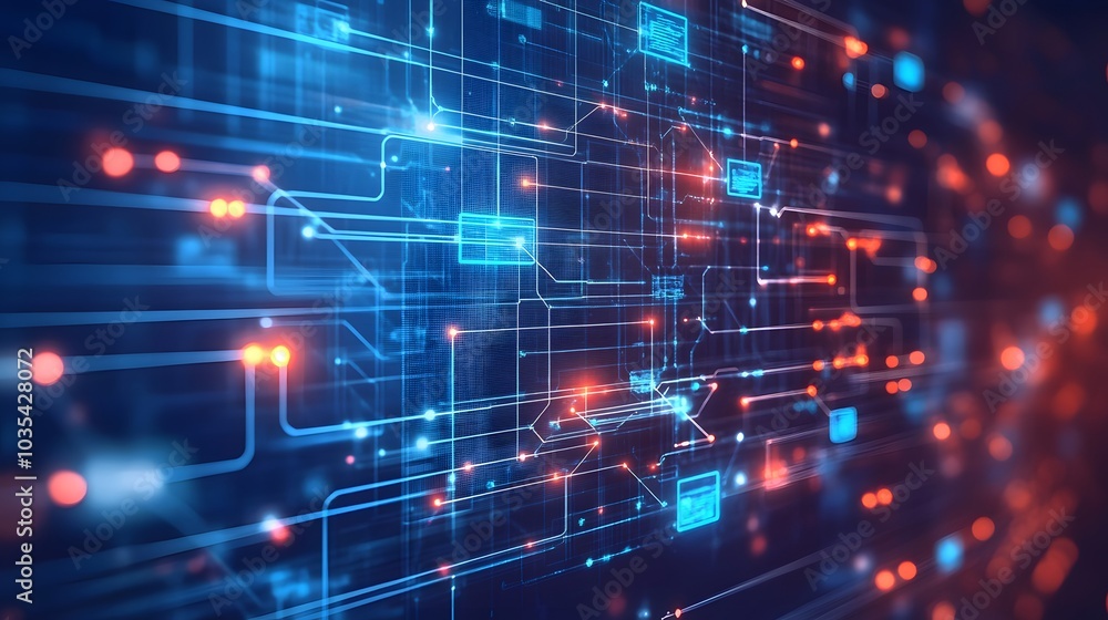 Big data connection technology concept. Big data connection technology concept.