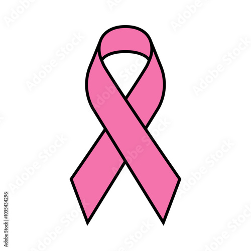 Breast cancer awareness ribbon