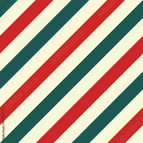 Free Download Seamless pattern of diagonal lines in white, green and red, suitable for wallpaper design, wrapping paper, covers, backgrounds and others - GFXLoad