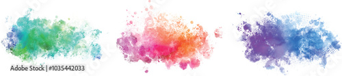 watercolor vector stains; background for texts