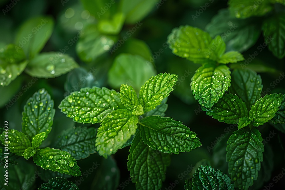 A close up of a bunch of green leaves A close up of a bunch of green leaves