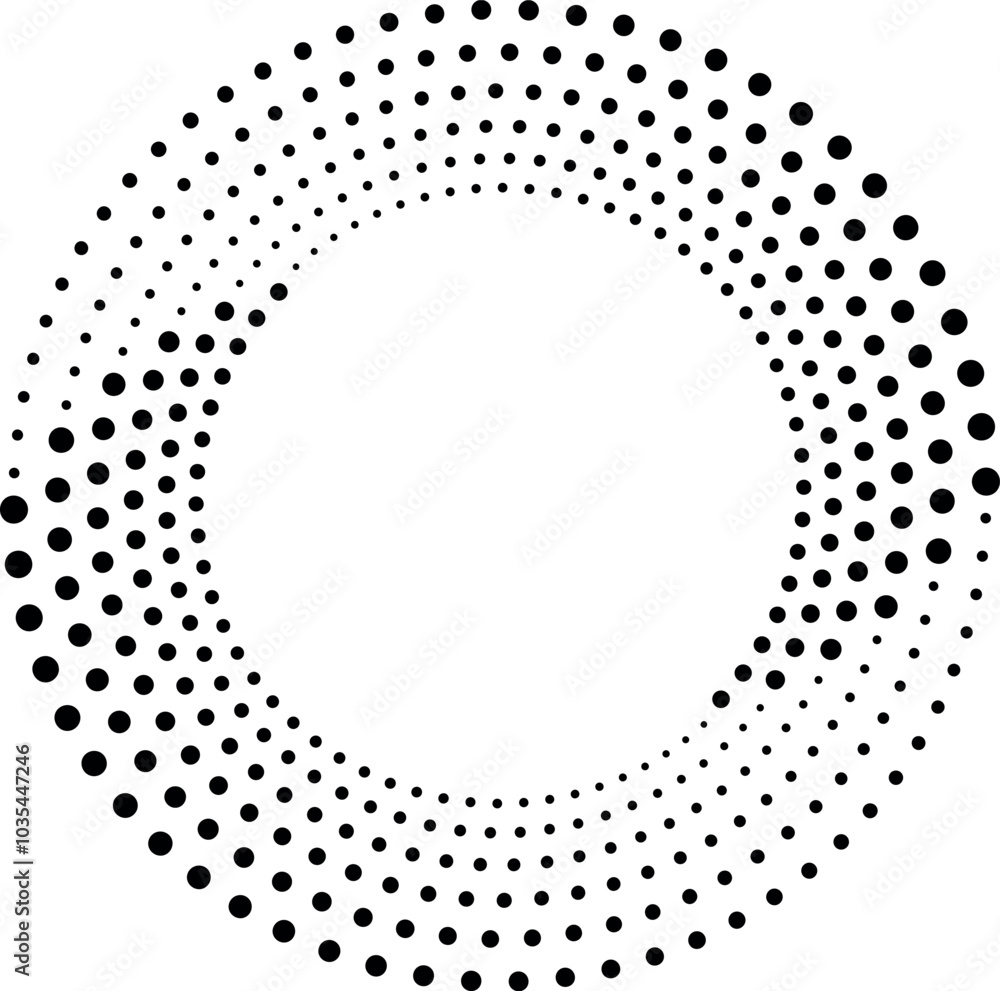 Halftone round border. Creative circle frame template Halftone round border. Creative circle frame template