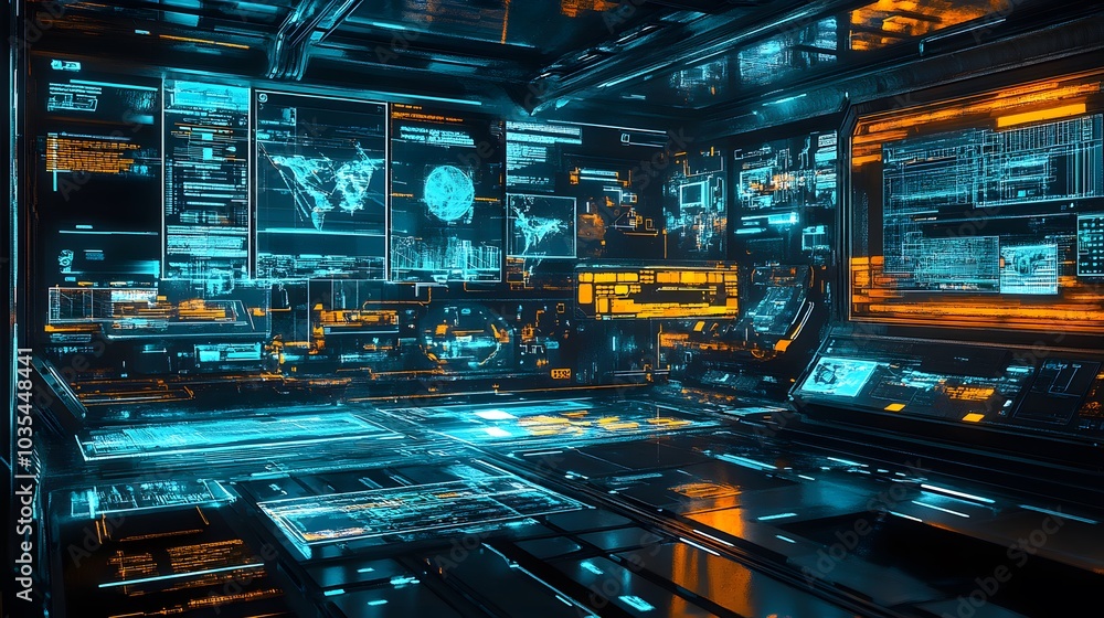 Experiencing virtual technology world. Mixed media. Experiencing virtual technology world. Mixed media.