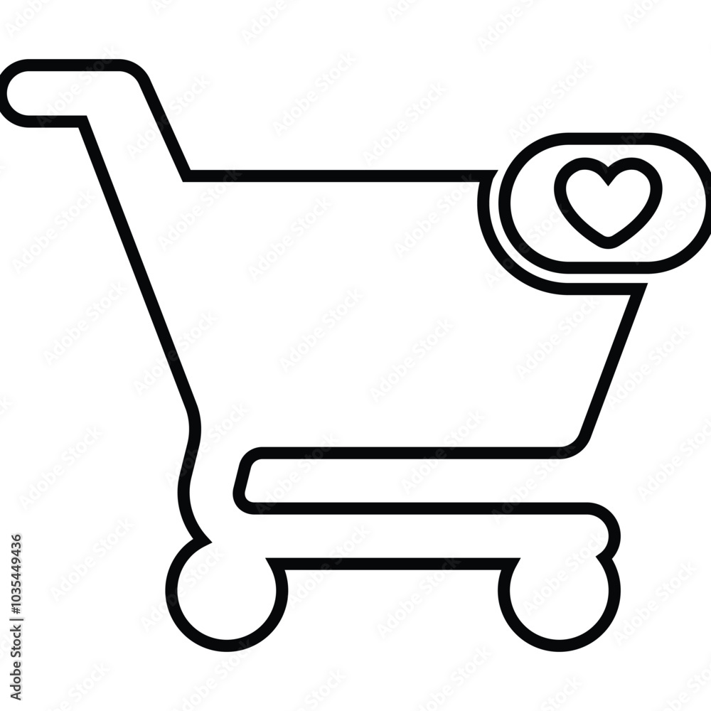 Favourite basket, shopping, cart icon Favourite basket, shopping, cart icon