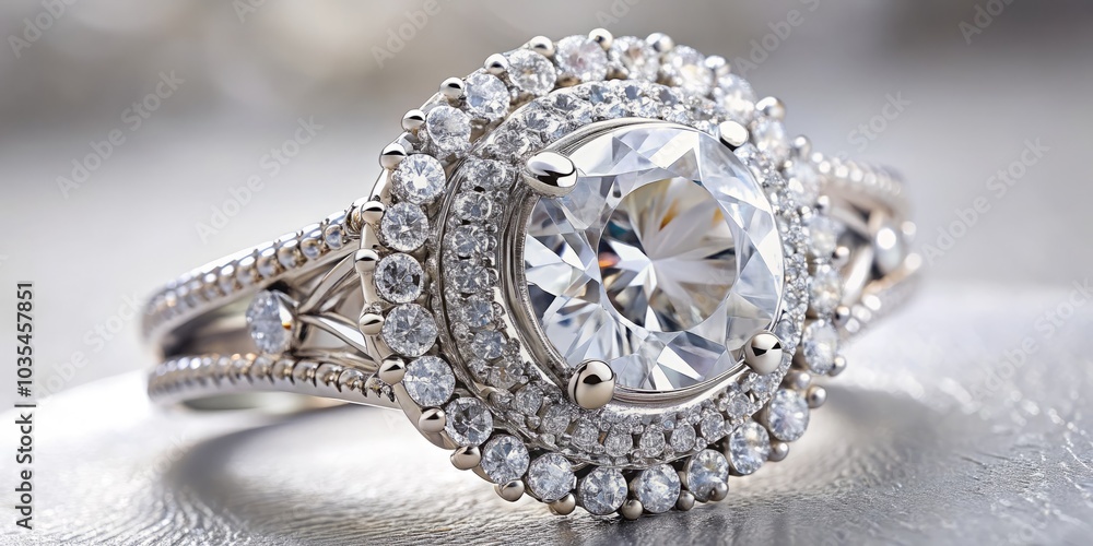 This exquisite silver ring features stunning diamonds, embodying luxury and elegance. An artistic display of fashion-forward jewelry that highlights precious gemstones and high-quality craftsmanship. This exquisite silver ring features stunning diamonds, embodying luxury and elegance. An artistic display of fashion-forward jewelry that highlights precious gemstones and high-quality craftsmanship.