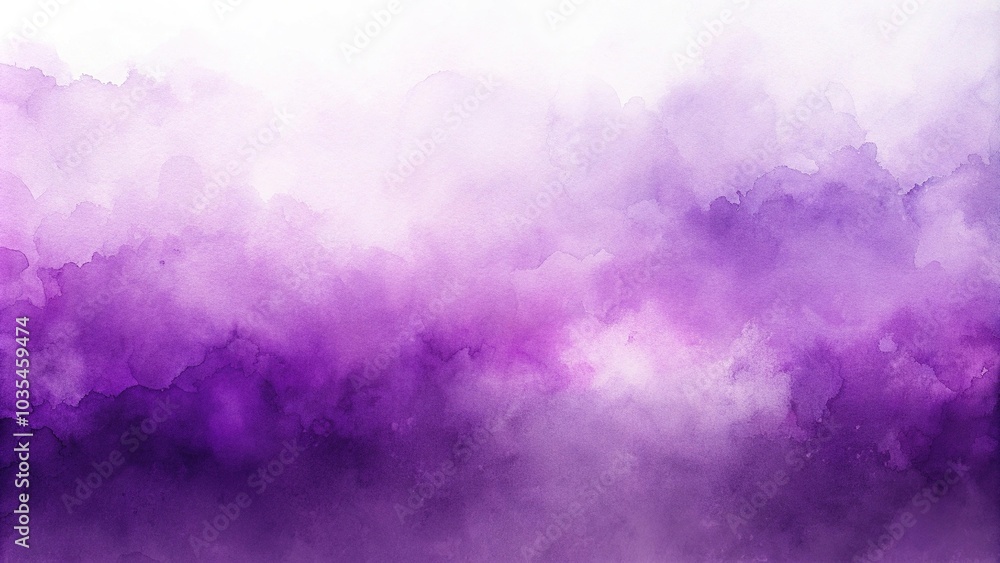 Abstract purple gradient watercolor background with asymmetrical design Abstract purple gradient watercolor background with asymmetrical design